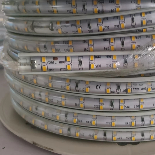 2026 High Quality With-wire Smd2835 120eds/m Two Rows Ip67 Waterproof Ac 110v 220v Led Strip Light