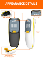 Escáner de Código de Barras Inalámbrico 1D 2D HENEX HC-300R - Portátil, Garantía de 3 Años, en Stock