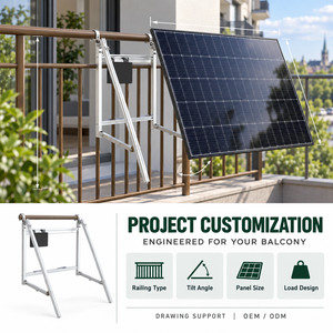 Wholesale Balcony Photovoltaic <b>Solar</b> Balcony Mount System <b>Solar</b> Mounting Balcony Hook Photovoltaic - Product Image 5