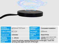 Contrôleur intelligent de gradation DC 12V de haute qualité avec gradation progressive et détection de présence humaine pour éclairage LED de placards et armoires de cuisine