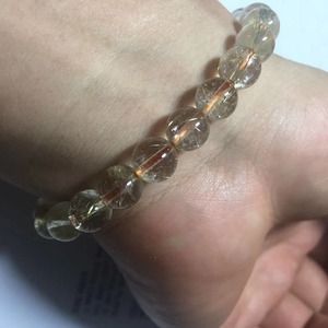 6 ~ <span class=keywords><strong>7</strong></span> mm Naturel blonde cheveux d'<span class=keywords><strong>or</strong></span> <span class=keywords><strong>en</strong></span> cristal rutilé quartz <span class=keywords><strong>bracelet</strong></span> femmes - Product Image 6