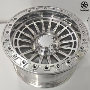 Jantes forgées DW 17 18 19 <span class=keywords><strong>20</strong></span> pouces, jantes Beadlock argentées, 6/8 goujons, 6x139.7, jantes tout-terrain forgées pour GMC Serria 1500 Ford F250 - Product Image 3