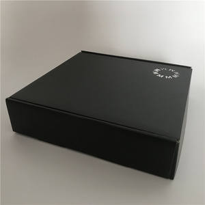 Cajas de entrega de correo plegables reciclables personalizadas, cajas de embalaje de ropa interior de vestido de papel negro para ropa - Product Image 2