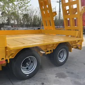 100 Ton Tri Axle Extendable Low Bed Trailer Low Boy Truck Semitrailer Low Flatbed Semi Trailer