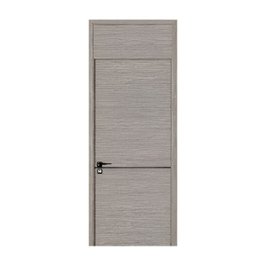 Puerta compuesta de aluminio y madera WPC de resina para interiores, silenciosa, SPC, de lujo, venta al por mayor del fabricante - Product Image 1