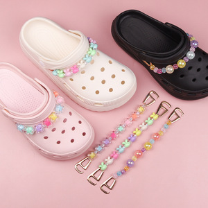 Nouvelle vente sabot chaussures chaînes diamant chaînes mignon coloré enfants <span class=keywords><strong>adulte</strong></span> sabot sandales accessoires décorations chaussures chaînes chaussures breloques - Product Image 3