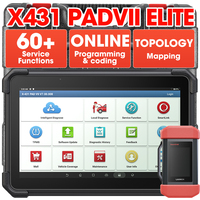 Launch X431 Pad 7 Elite X-431 Pad Vii Pad7 kendaraan, alat diagnosa mobil 12 volt dan 24 volt