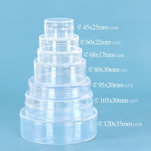 <span class=keywords><strong>Scatola</strong></span> Rotonda in Acrilico Trasparente SUNSHING, Mini Contenitore per Dolci, Scatole Regalo in Plastica, Confezioni Trasparenti per Caramelle e Cioccolatini con Coperchio - Product Image 1