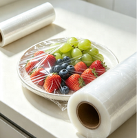Goedkope, milieuvriendelijke, flexibele, transparante plasticfolie met goede kleefkracht voor het bewaren van vlees, fruit en groenten