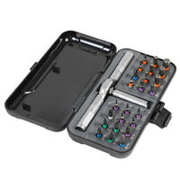 ELEHAND – Kit de tournevis à cliquet de précision 24 pièces en acier CRV S2, magnétique, mini-boîte à outils DIY pour réparations domestiques