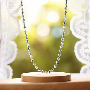 เอมี่ เอมี่สร้อยคอโซ่เงิน 925 สไตล์คลาสสิกสำหรับผู้หญิงสวมใส่ทุกวัน - Product Image 2