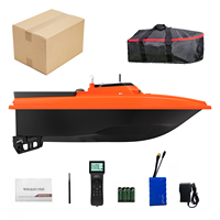 Bateau de pêche à la traîne télécommandé 12V GPS avec 100 points LED, lumière haute puissance, dégorgeage de la ligne, 3 vitesses réglables pour la pêche à la carpe