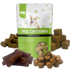 Vente en gros de vitamines professionnelles personnalisées avec logo de marque 10 en 1 pour chien, suppléments personnalisés pour animaux de compagnie - Product Image 1