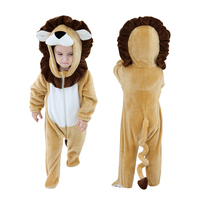 TONWHAR Combinaison unisexe à manches longues Animal Onesie pour enfants Lion Baby Romper