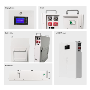 Sistemas de Alimentación Ininterrumpida de 5.12kWh 51.2V, Batería de Litio Ferrofosfato Solar de Montaje en Pared para Uso Doméstico o Comercial - Product Image 3