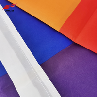Vente en gros de drapeaux arc-en-ciel personnalisés de 3*5 pieds LGBT Pride Day 100% drapeaux gays en polyester drapeaux arc-en-ciel en gros