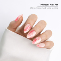 Faux ongles réutilisables AIERFEI, design luxueux, marbrés colorés, dégradés, faux ongles artificiels, fournitures pour ongles