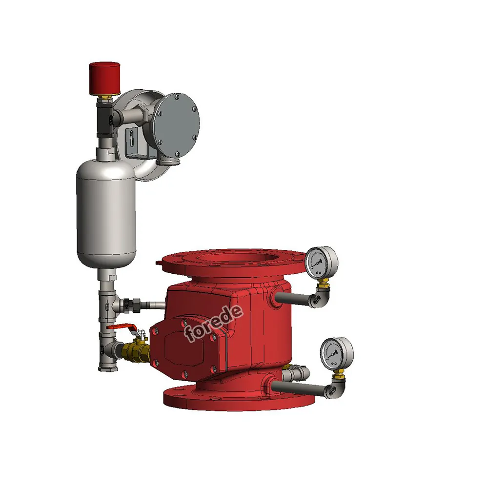 Wet Alarm Check Valve With Whole Piping Accessories
