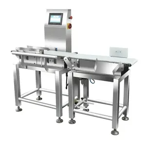 Gıda sanayi için otomatik yüksek hızlı kantar konveyör bant kontrol kantarı makinesi
