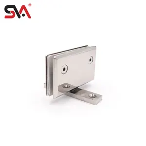 Customized Hotel Office Gate Door 360 Degree Rotatable Top Bottom Wall Mounted Stainless Steel 304 Shower Glass Door Pivot Hinge