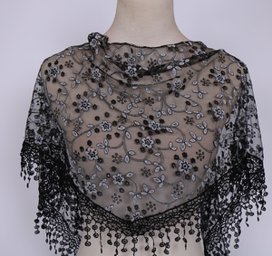 <span class=keywords><strong>Voile</strong></span> catholique en dentelle 22 couleurs, prêt à être expédié, pour la chapelle, l'église, châle, couvre-chef, écharpe florale, châle de messe avec pompons - Product Image 6