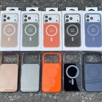 Pour iPhone 18 17 16 15 14 13 12 11 Pro Max Nouvelle Coque de Téléphone Transparente en Cristal Couleur Magnétique Antichoc