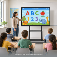 Écran tactile interactif multimédia tout-en-un 55/65/75/86 pouces avec stockage, Android et Windows