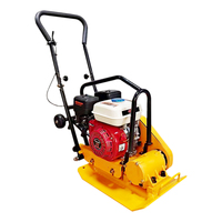 Mini compacteur vibrant de plaque d'asphalte d'essence petit équipement compact mobile