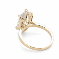 de bagues de fiançailles en Moissanite 2ct coupe poire S925 bagues en Moissanite en argent Sterling bijoux bague Moissanite