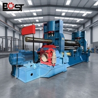 Machine à cintrer et à rouler les tôles BOST, économique, à 3 rouleaux, automatique, pour tôles en acier inoxydable et en acier au carbone