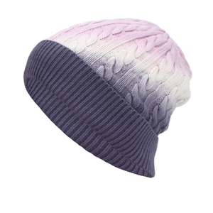 Bonnet tricoté unisexe personnalisé en coton 100% avec motif torsadé, idéal pour hommes et femmes, parfait pour la Saint-Valentin et les voyages en hiver - Product Image 1