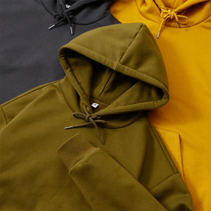 Sweat-shirts à capuche personnalisés pour hommes en coton et polyester, qualité supérieure, coupe classique, streetwear, épaules tombantes, automne - Product Image 4