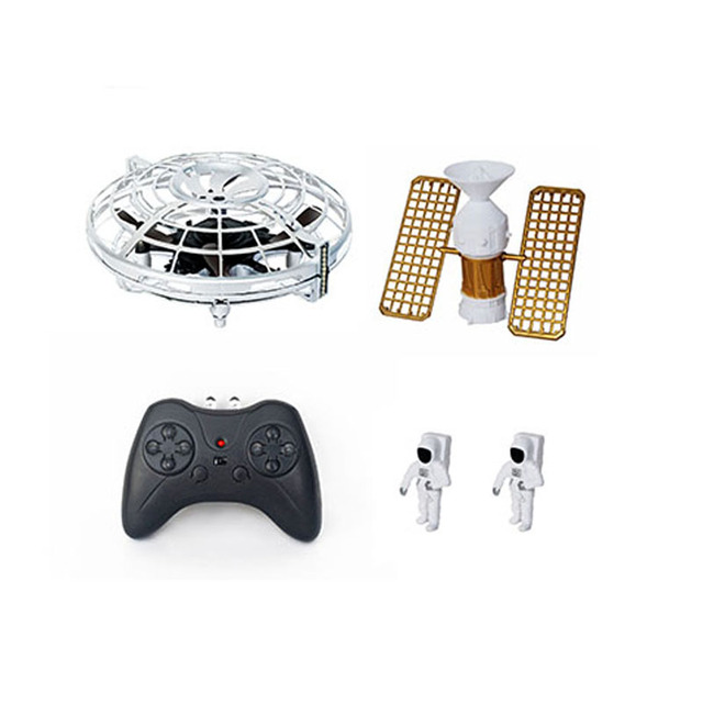 2020 RC Infrared UFO Spinning LED Light Words Display Remote control Mini Drone rc Quadcopter Toy Gift