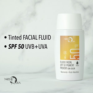 Tinted Pigment Prevention Facial Fluid Spf 50 50Ml Color-Correcting Sun Protection Serum With Coverage - Product Image 2