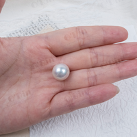 Perles d'eau douce naturelles Edison, 13-14 mm, grandes perles rondes, bon lustre, perles en vrac, vente en gros