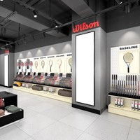 Support d'affichage pour raquettes de tennis, présentoir d'accessoires de tennis pour les magasins de détail de marques sportives