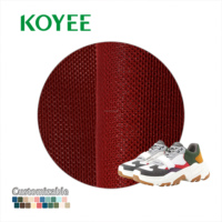 Tissus en maille respirante en polyester 100% pour chaussures de sport pour dessus de chaussures