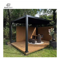 Design moderne Pergola bioclimatique Bâtiments de jardin Gazebo en aluminium Pergola extérieure en aluminium Toit à persiennes