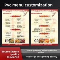 Buku Resep Menu PVC Custom, Daftar Harga Barbershop, Papan Iklan dengan Cetak Digital