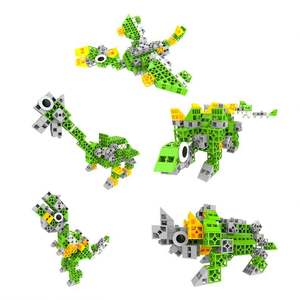 Customized Colorful 3D ABS Plastic Magic <b>Building</b> <b>Blocks</b> Educational Toy for Kids Featuring DIY Cartoon Puzzle Pieces - Product Image 4