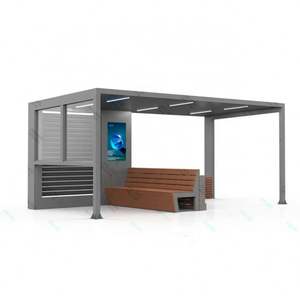 Venta al por mayor de China Smart Bus Shelter Rectángulo Marco de aluminio Diseño líder en la industria - Product Image 4
