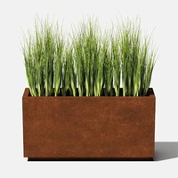 Jardinières modernes haut de gamme pour l'extérieur, personnalisables, en aluminium, revêtement poudré, écologiques, durables, pour le jardin