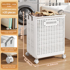 Cesta de almacenamiento de <span class=keywords><strong>ropa</strong></span> <span class=keywords><strong>sucia</strong></span>, Cubo de cambio de baño, cesta de lavandería plegable <span class=keywords><strong>para</strong></span> el hogar - Product Image 6