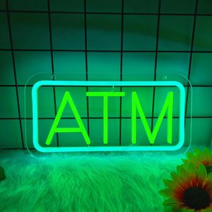 ATM neon LED bank entrance indicator street atmosphere light luminous <b>sign</b> automatic teller machine signboard luminous <b>sign</b> - Product Image 6
