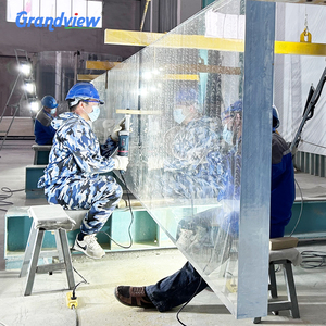 Đúc Acrylic hồ bơi UV bảo vệ không màu vàng tùy chỉnh đánh bóng cửa sổ & tường với Đánh Bóng & cắt dịch vụ - Product Image 3