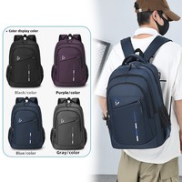 Mochila para ordenador transfronteriza de gran capacidad, diseño ligero de moda para estudiantes de secundaria, negocios