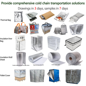 <span class=keywords><strong>Bolsa</strong></span> isotérmica de aluminio con fuelles laterales de plástico para entrega de alimentos en caja - Product Image 6