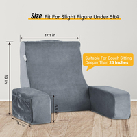 SUREWALHOME Oreiller de lecture de lit léger Oreiller de soutien du dos pour s'asseoir dans le lit Oreiller en mousse pour se détendre Coussin de couchage