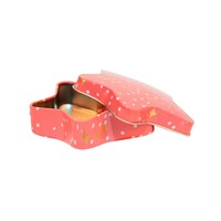 Boîte en métal personnalisée pour cadeaux, emballage en métal de qualité alimentaire, boîte en étain pour bonbons, biscuits, chocolat, forme d'étoile de Noël, boîtes en métal