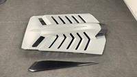 Capot de voiture en matériaux haut de gamme adapté à la Lamborghini Huracan LP610 STO, capot moteur arrière en fibre de carbone sèche